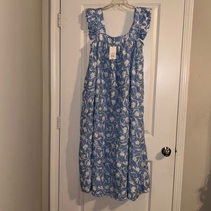NWT Large A New Day Blue Floral
